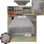 ETEHOMETEX PONPONLU PAMUK PİKE ÇİFT KİŞİLİK 220X240CM GRİ 8696474231903